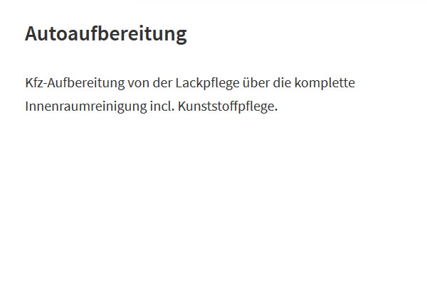 Autoaufbereitung in  Thalmassing