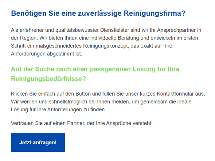 Reinigungsfirma in  Rebstock (Frankfurt (Main)), Eschborn, Steinbach (Taunus), Maintal, Offenbach (Main), Neu Isenburg, Bad Vilbel oder Dreieich, Heusenstamm, Sulzbach (Taunus)