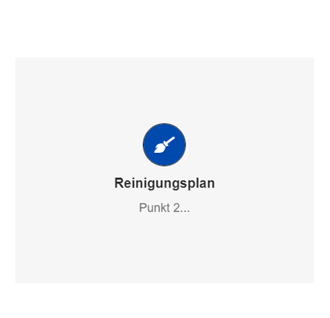 Reinigungsplan 